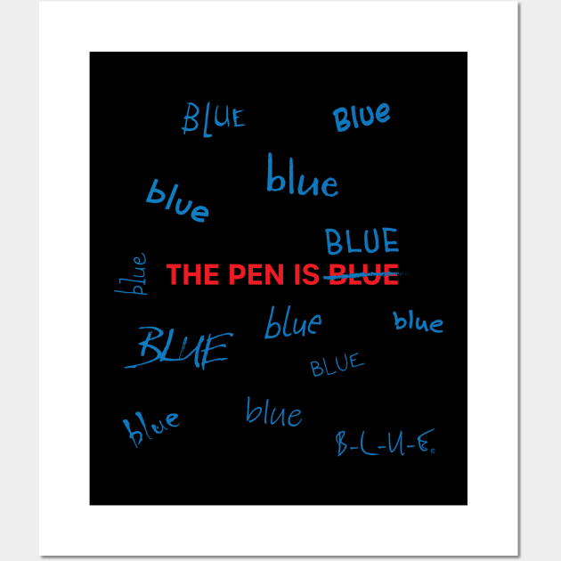 The Pen Is Blue Wall Art by CuriousCurios